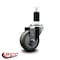 Service Caster 3.5'' Gray Poly Wheel Swivel 1-3/8'' Expanding Stem Caster SCC-EX20S3514-PPUB-138 - alternate 4
